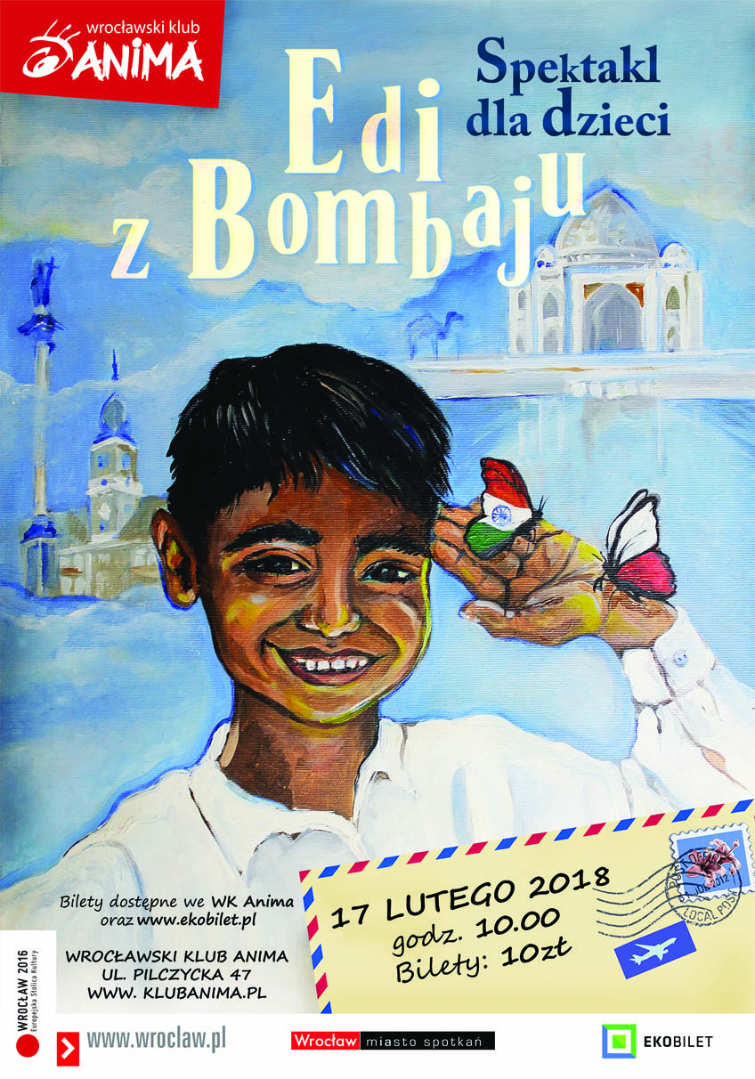 Edi z Bombaju- spektakl dla dzieci – BRAK BILETÓW!