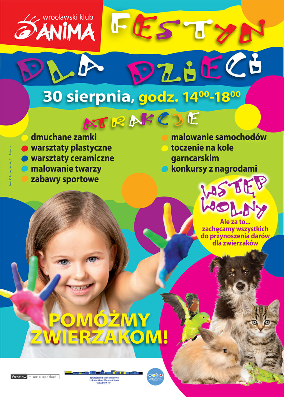 Festyn dla dzieci we Wrocławskim Klubie Anima- atrakcje bezpłatne