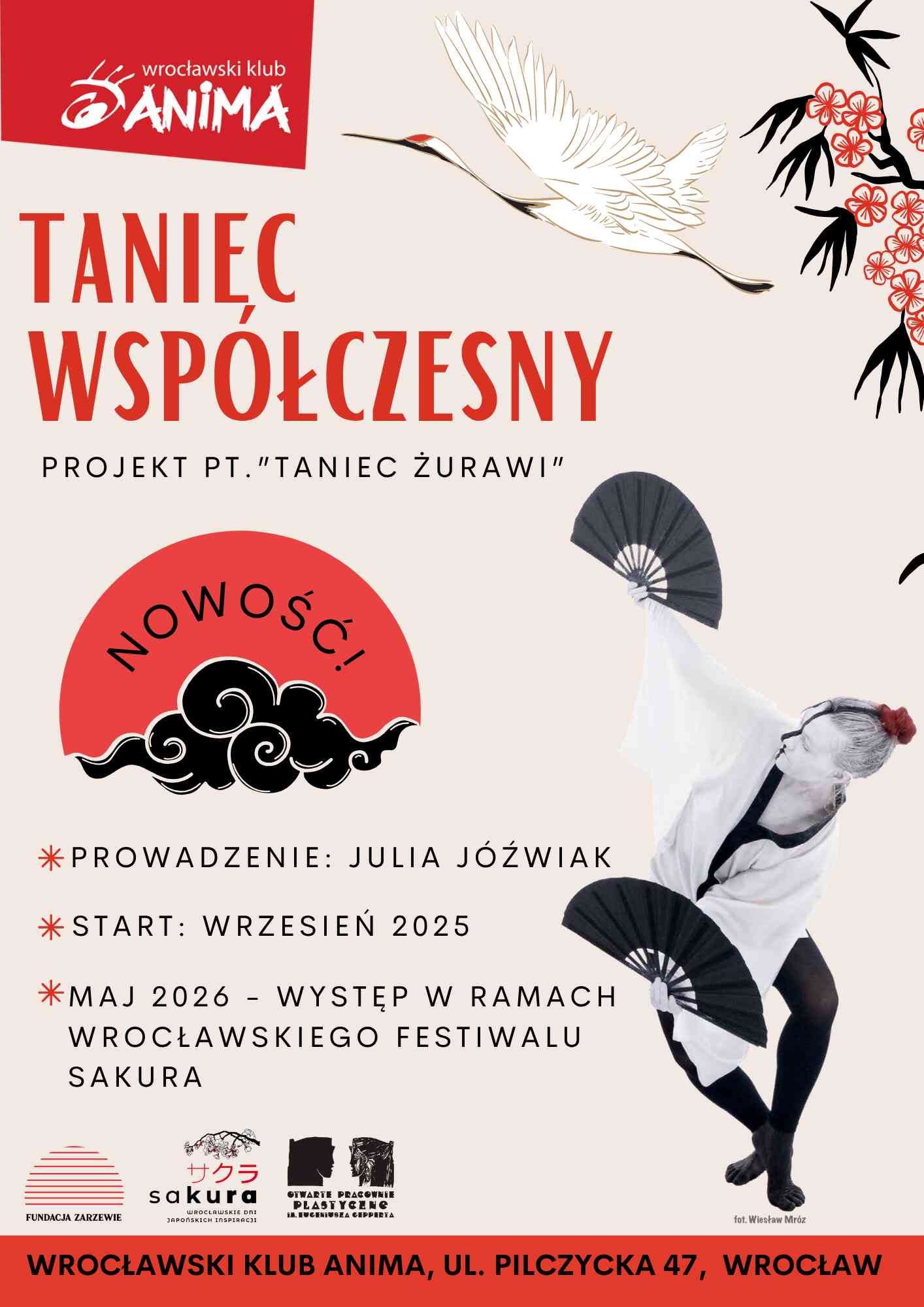 Taniec Współczesny – projekt „Taniec Żurawi” 16+