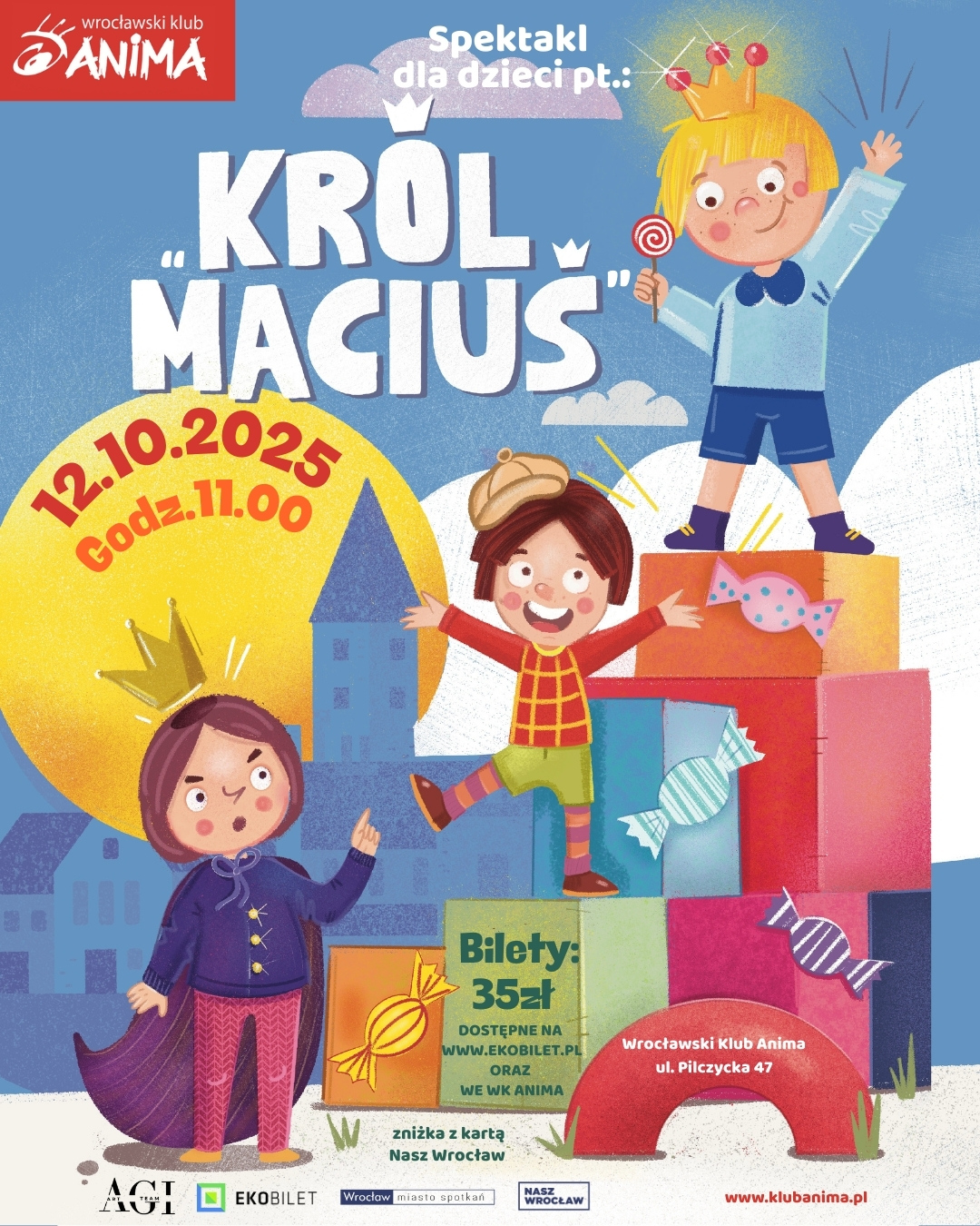 Król Maciuś – spektakl dla dzieci +3