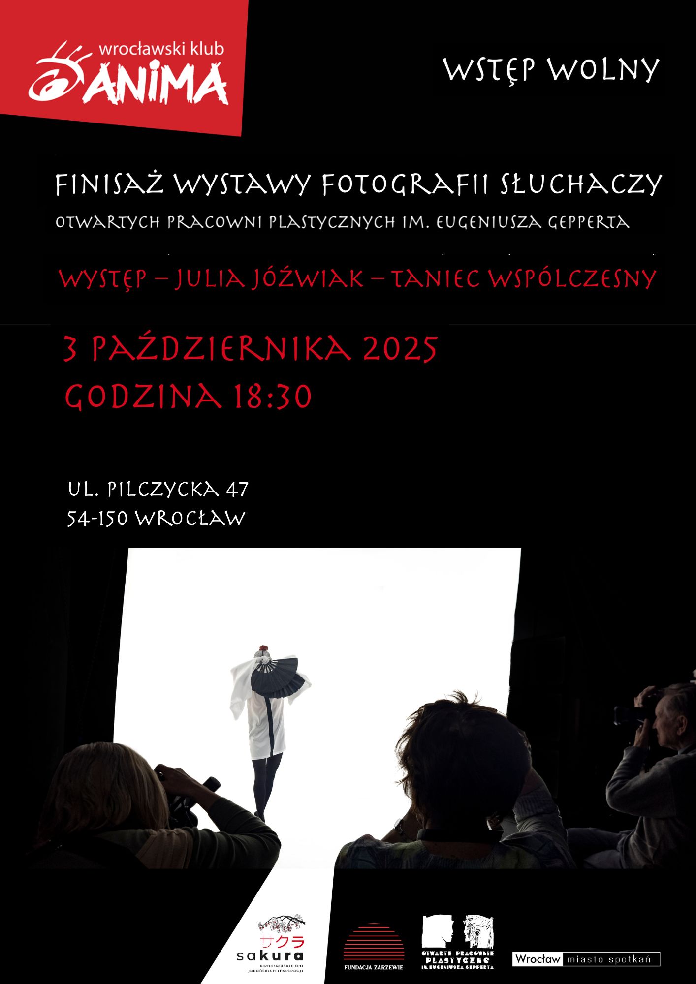 Finisaż wystawy Fotografii oraz występ Julii Jóźwiak w tańcu Żurawia