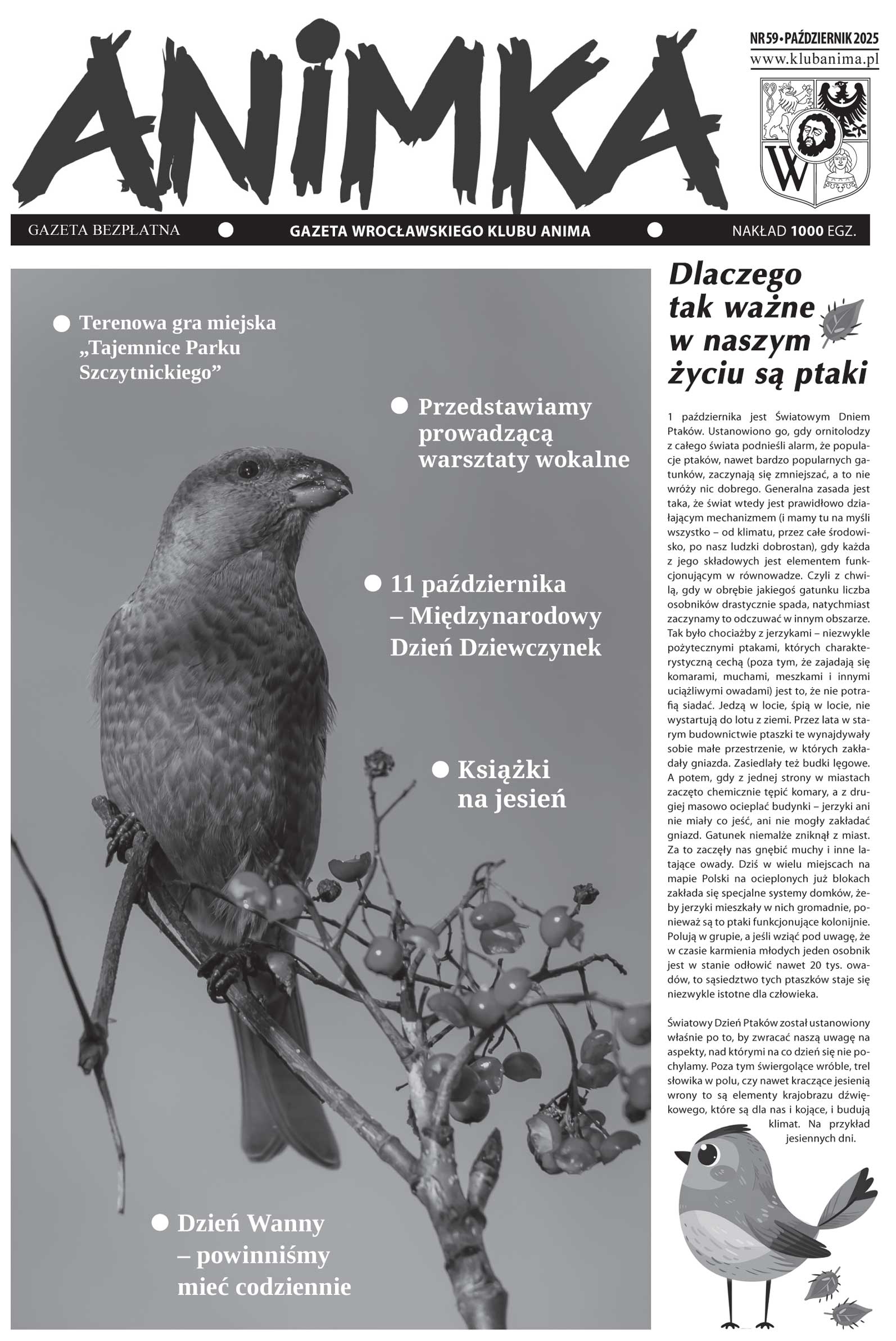 59. Numer gazetki osiedlowej „ANIMKA”